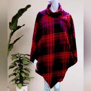 Poncho Women's outlander shawl cowl Fleece Poncho Turtleneck Blanket Ser…